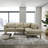 Mouloud 2-Piece Genuine Leather Sectional -100234034-100234037