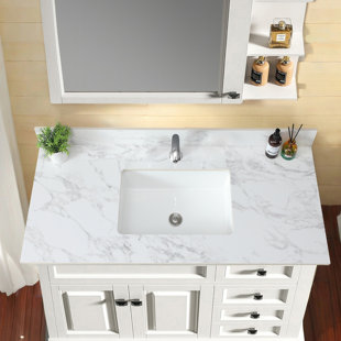 Plateau de meuble-lavabo simple 43 po avec lavabo