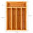 BergHOFF Bamboo 2Pc 5-Slot Flatware Organizer Set