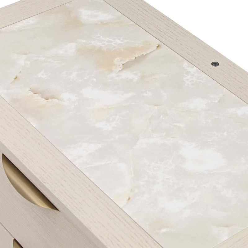 2 - Drawer Solid Wood Nightstand