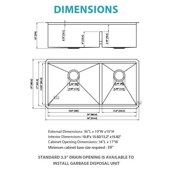 Dimensions du produit