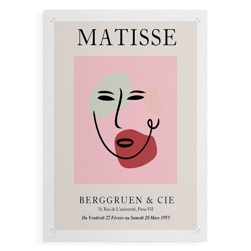 Matisse CDXCV, reproduction encadrée - reproduction de toile seulement - NON-CADRE, H 27 po x l 18 po