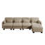 Canapé d'angle modulaire 4 places en chenille, forme moderne en U, pour la maison