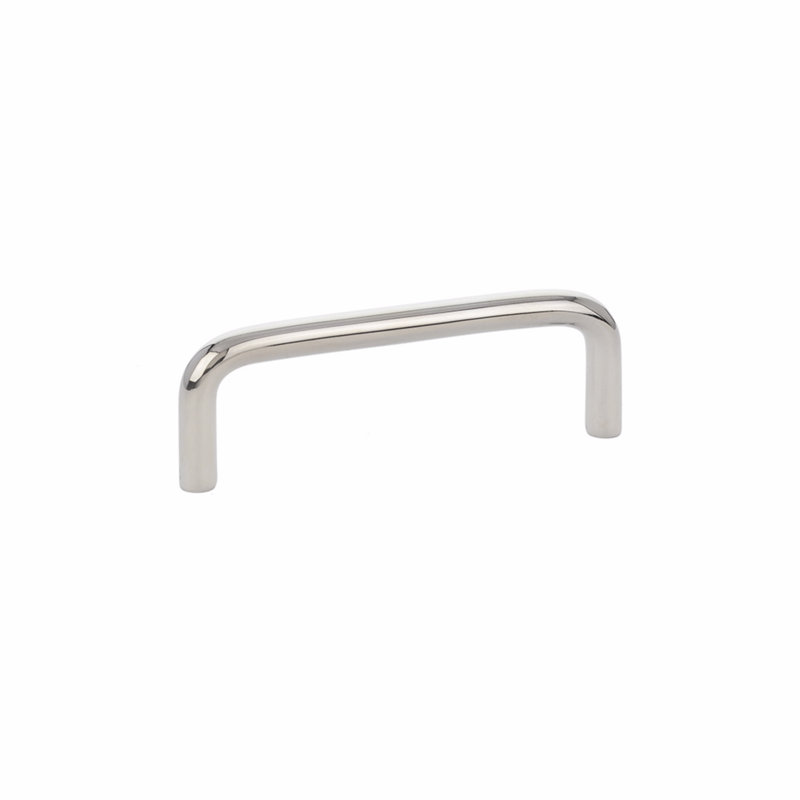 Emtek Wire Cabinet Pull 3" cc, Polished Nickel, 3-1/2"