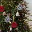 Paquet de 24 boules de Noël à motif de boules de Noël à motif écossais (ensemble de 2)