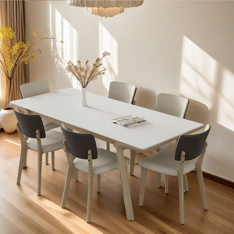 Ensemble de chaises en frêne, H 29,52 po x L 70,86 po x l 35,43 po