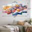 Abstrait oursin et corail paysage I - Art mural oursin - Mod, décoration murale, diamant