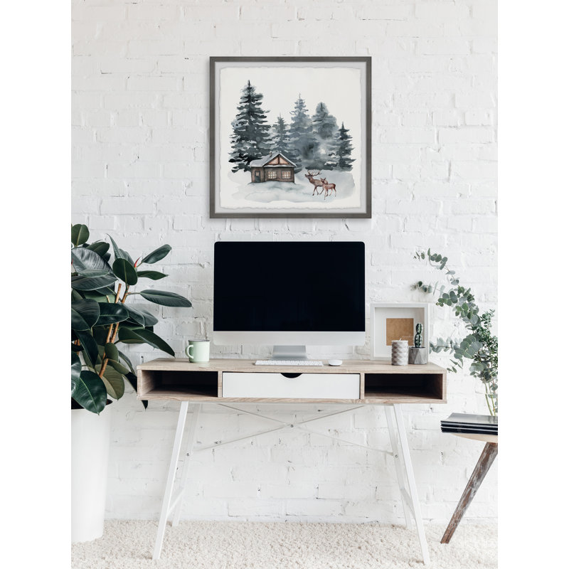 «Dreamy Winter Getaway», reproduction encadrée, H 12 po x l 12 po x P 1,5 po