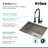 Pax™ 24" L x 19" W Undermount Kitchen Sink with Faucet-32408640