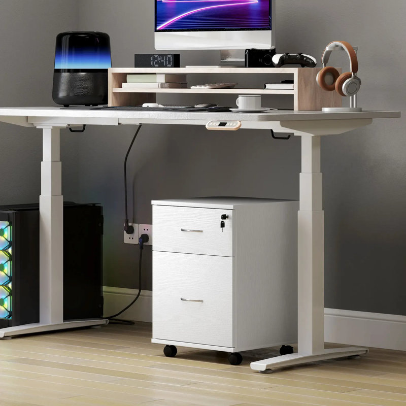 41cm Wide 2 -Drawer File Cabinet, White