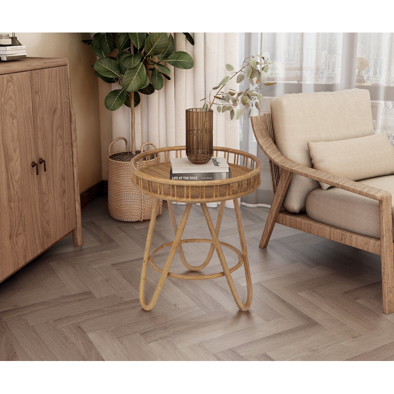 Manningtree Tray Top End Table, Natural