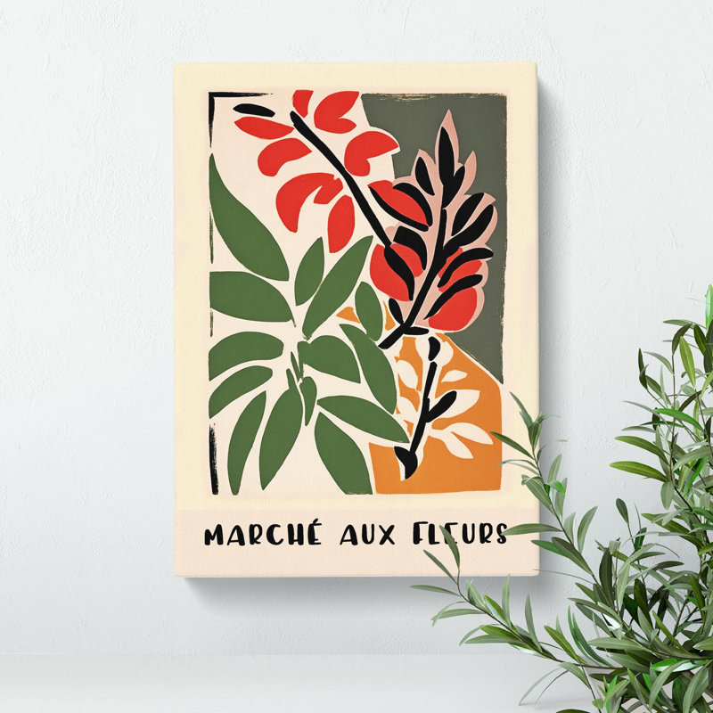 XMKTMKT-338 French Flower Market Exhibition No.5 - Wrapped Canvas Print, 50cm H x 35cm W x 3cm D