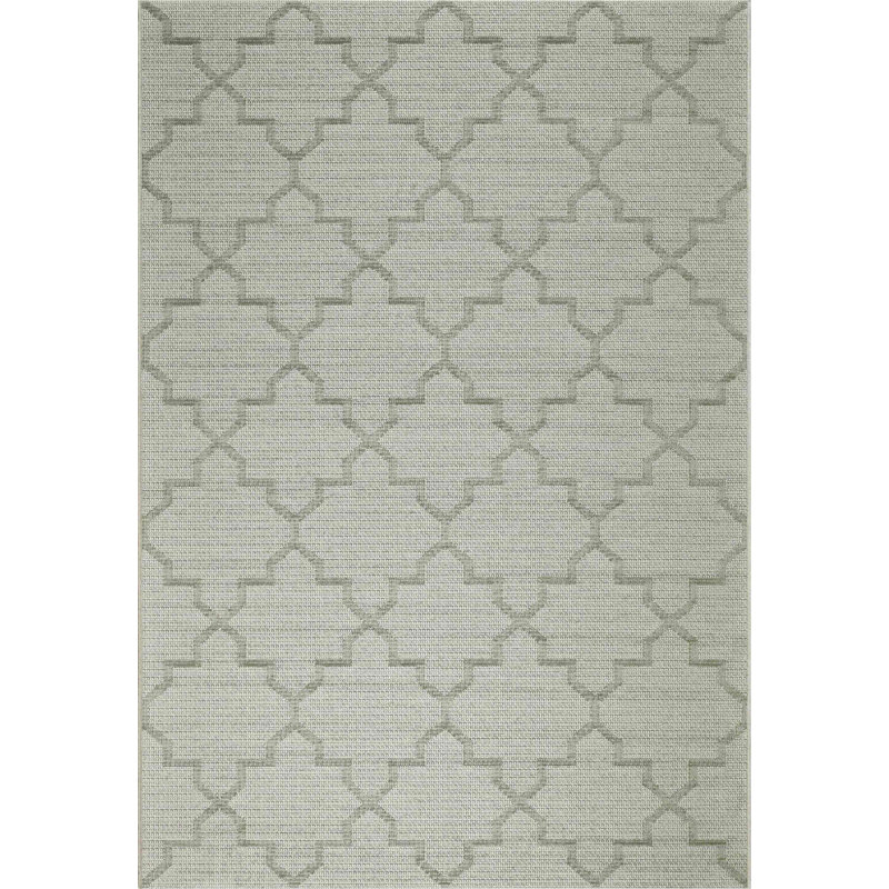 Carrizal Geometric Hand Woven Indoor / Outdoor Area Rug, Rectangle 120 x 170cm