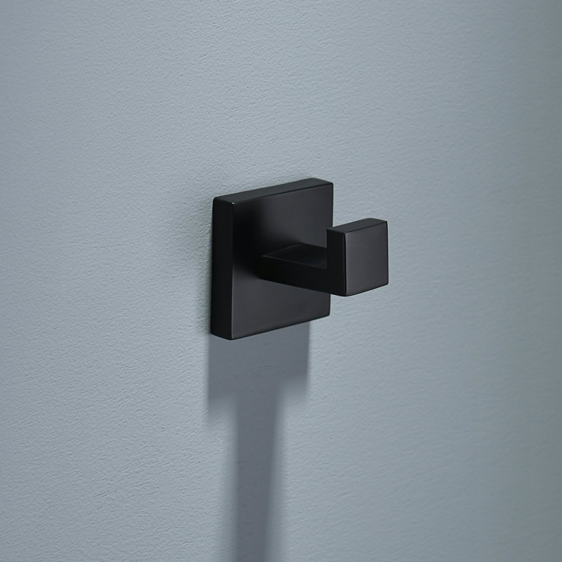 Solid Brass Bathroom Hardware Set, Black/Gray