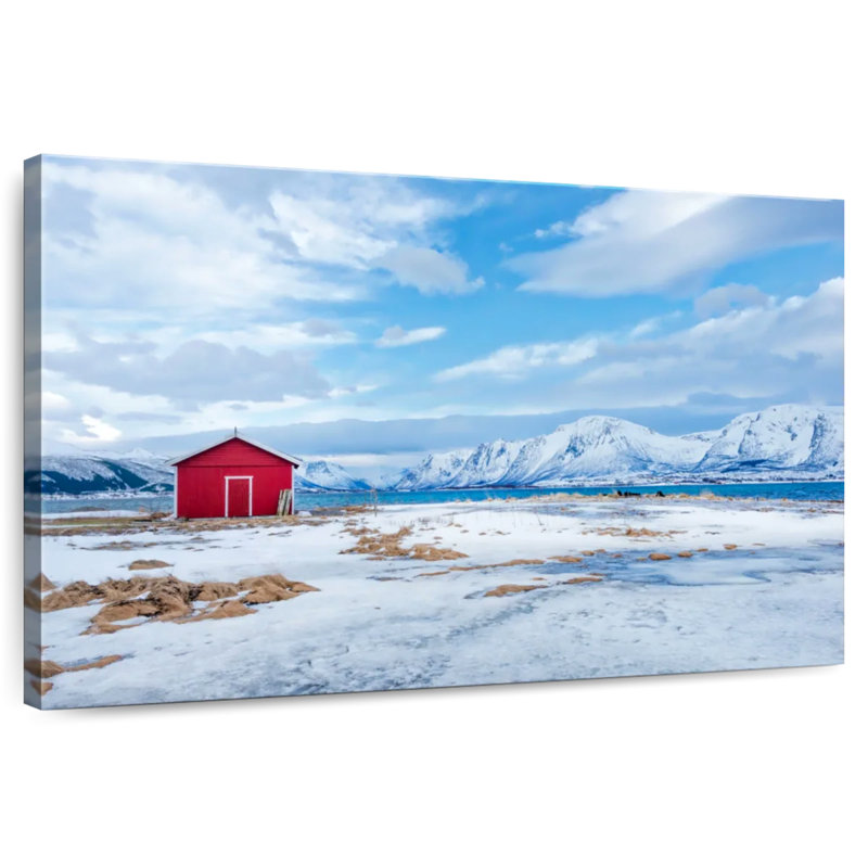 Wintry Norwegian Mountains, 8" H x 12" W