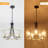 Hanshelmut 5 - Light 18.9" Dimmable Modern Drum Glass Chandelier Over Table Bedroom Light Fixture For Living Room Hallway Foyer Kitchen-1157622279