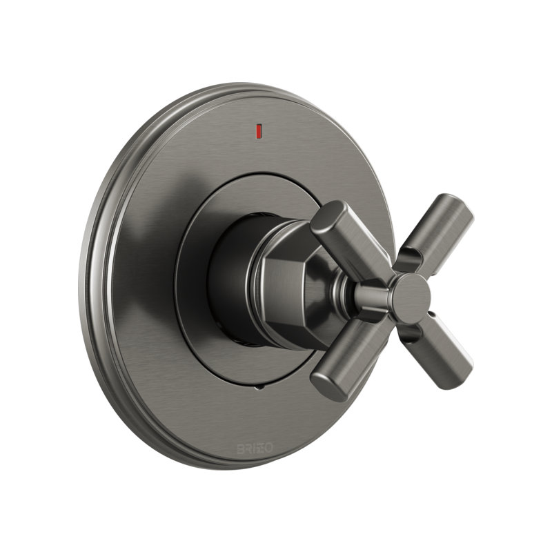 Invari™ Pressure Balance Valve Only Trim, Luxe Steel, Cross