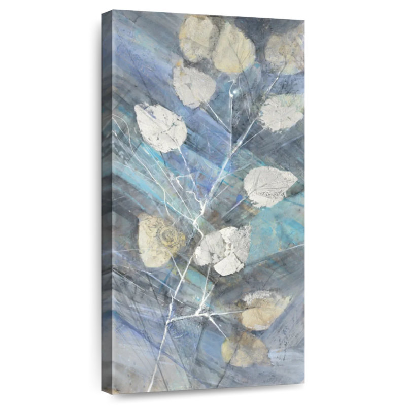 Feuilles d'argent II, H 48 po x l 24 po