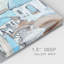 Toile tendue Santorini Rooftops I-Premium Gallery - prête à être accrochée