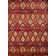 Tapis rouge à motif géométrique Randolph