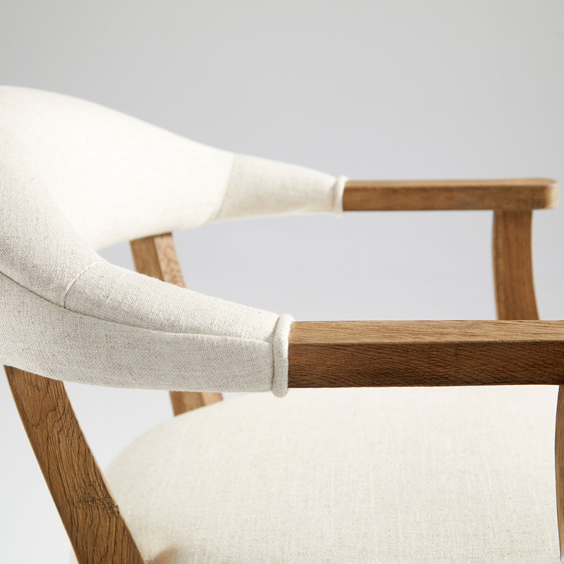 Prater Upholstered Stool with Solid Wood Frame