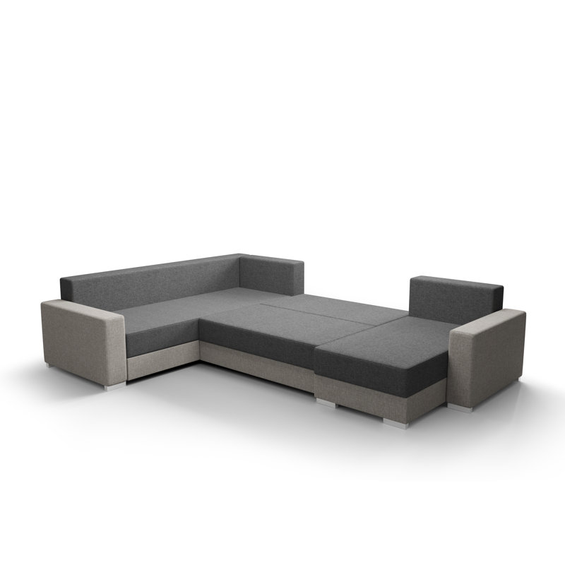 Blayn 3 Seater Corner Sofa , Dark gray/Gray - Kornet18/Rainbow27, Left -sided