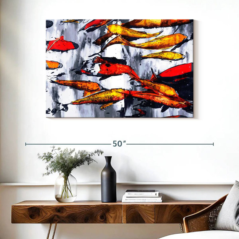 Brampt Koi Fish Galore, H 26 po x l 39 po