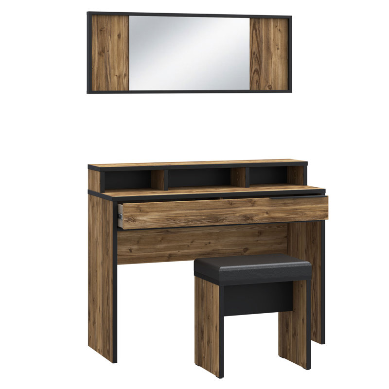 Cali Dressing Table with Mirror