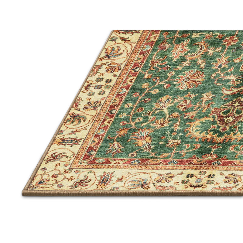 Tapis décoratif multicolore à motif abstrait, Rectangle 7 pi x 10 pi