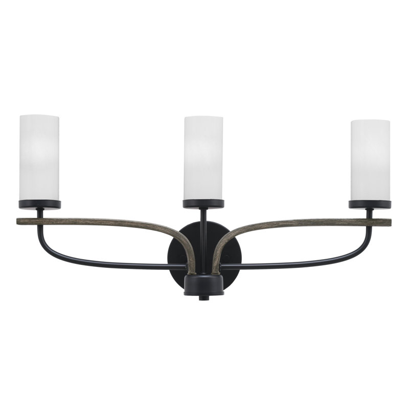 Monterey 3 Light Bath Bar, Black