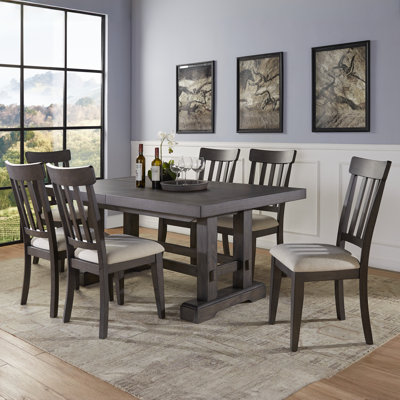 Osbourne 6-Person Extendable Double Pedestal Dining Set