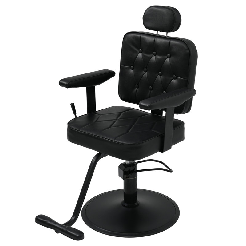 Astoria Grand Barber Salon Chair with 360° Swivel | Wayfair