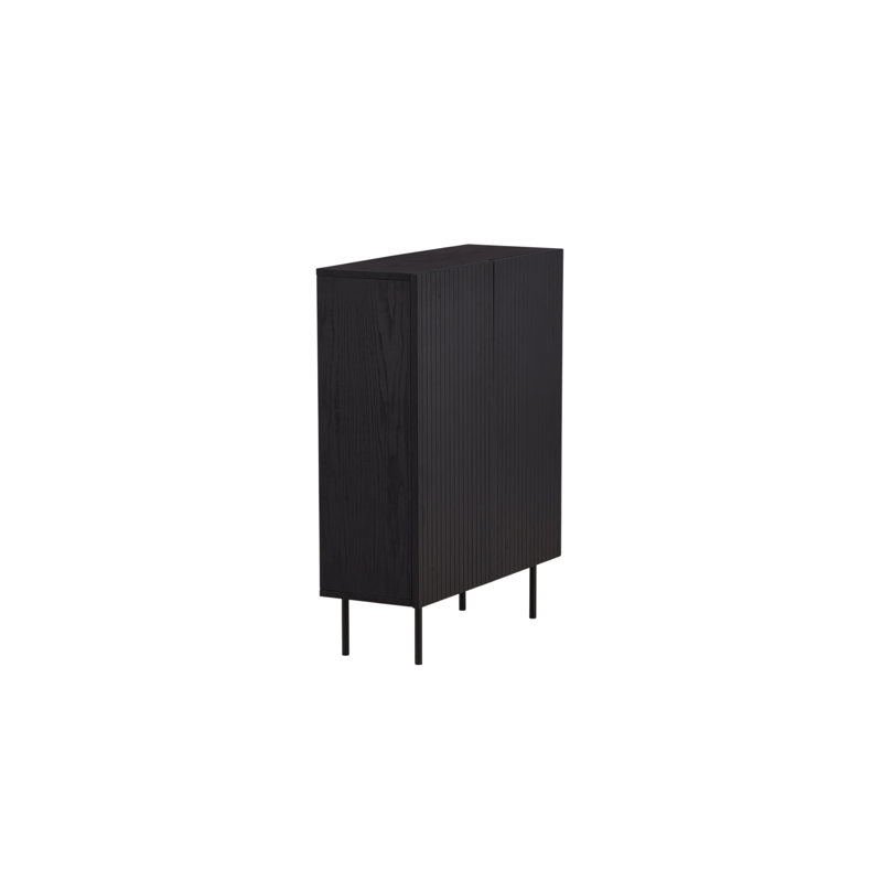 Lieven Steel Standard Accent Cabinet, Black