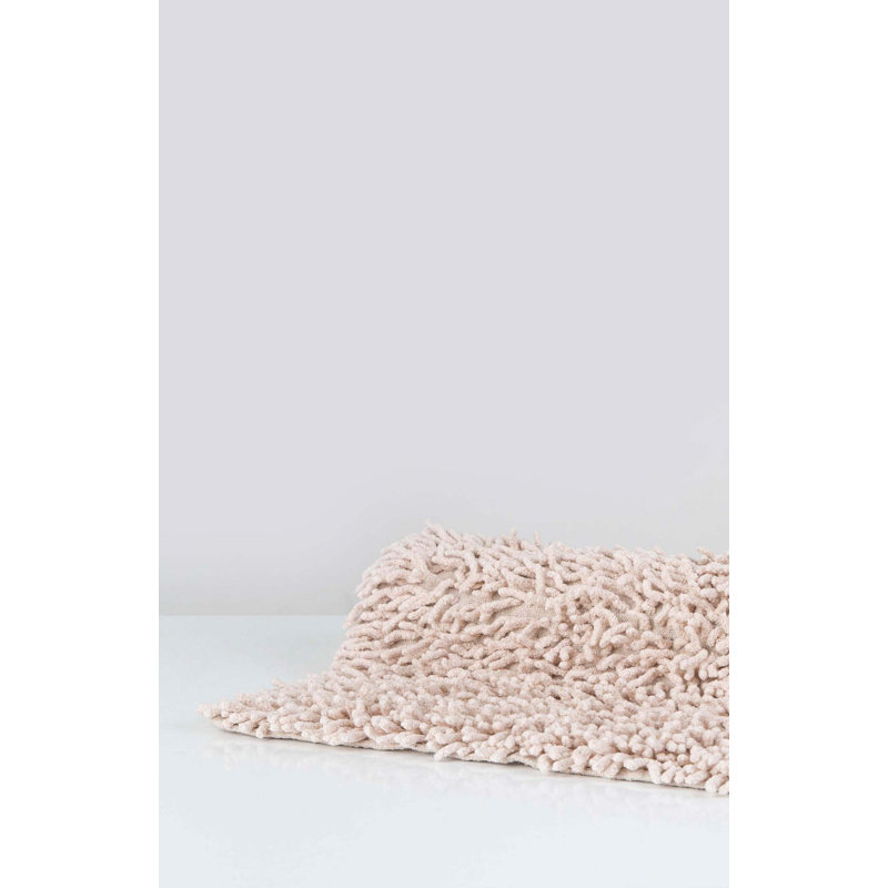 Tapis pour salle de bain Hazem, Rose