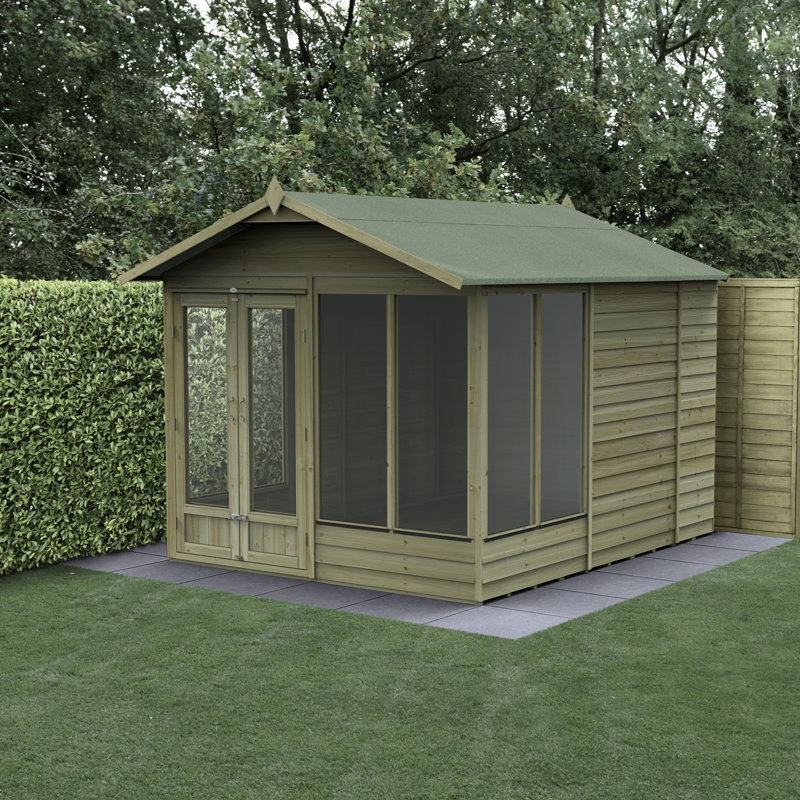4LIFE Apex Summerhouse 8x10 - Double Door - 6 Window, Yes
