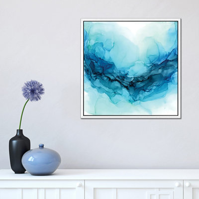 Ocean Paddle by Elizabeth Karlson - Floater Frame Painting on Canvas
