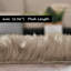 Tapis beige imitation peau de mouton de couleur unie Blakes-87293580