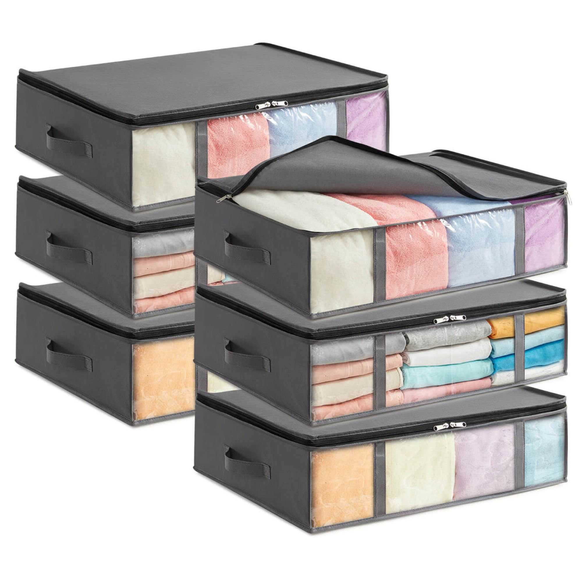 Rebrilliant Foldable Fabric Underbed Storage Set & Reviews | Wayfair