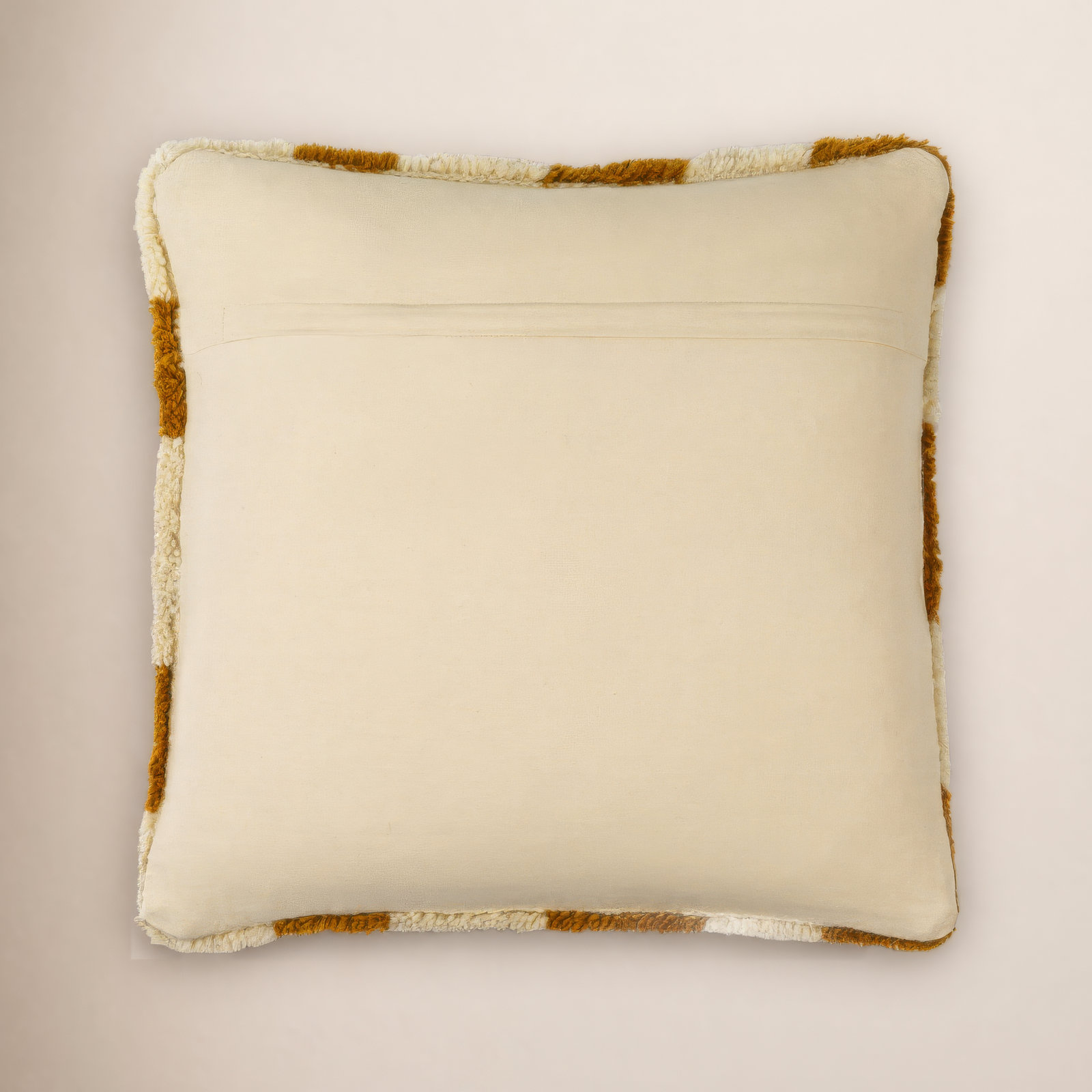 Raven Checkered Wool Throw Pillow, Brown, Polyester/Polyfill, 20" x 20"