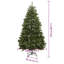 Artificial Christmas Tree with Stand Green PVC and Metal-1255600366