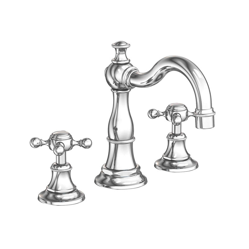 Victoria Widespread Bathroom Faucet with Drain Assembly, Polished Chrome