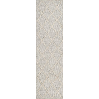 Russo Silver Ivory Flatweave Geometric Rug