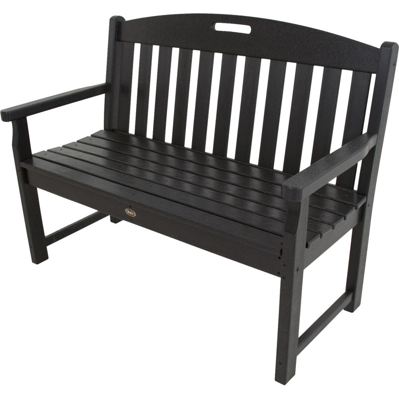 Banc club POLYWOOD, H 36 po x l 48 po x P 24,5 po, Noir