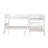 L-Shaped Bunk Bed With Ladder,Twin Size-Gray