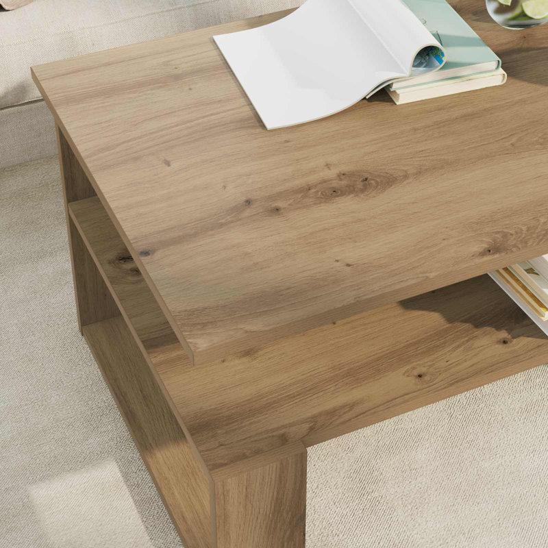 Coffee Table with Storage, Artisan Oak