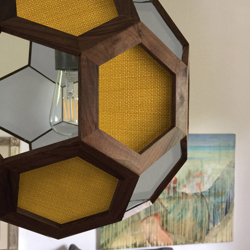 Chevalier 1 - Light Oil Pendant, Walnut/Yellow