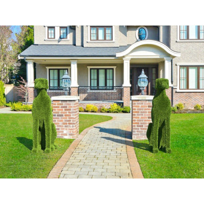 Topiaire de lévriers vert extérieur