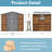 6*8ft Tool Shed - Iron Structure & Ventilation System Workshop Modern Doors Cedarwood Walls