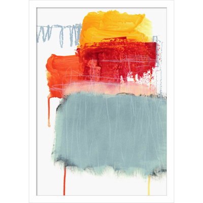Layered Color by Iris Lehnhardt Wood Framed Wall Art Print