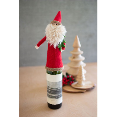  Couvre-bouteille de Noël en feutre Felt